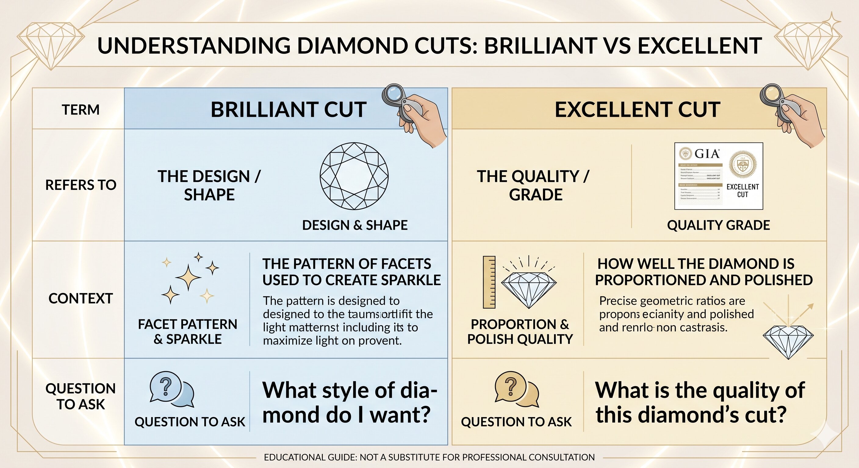 understanding diamond cuts